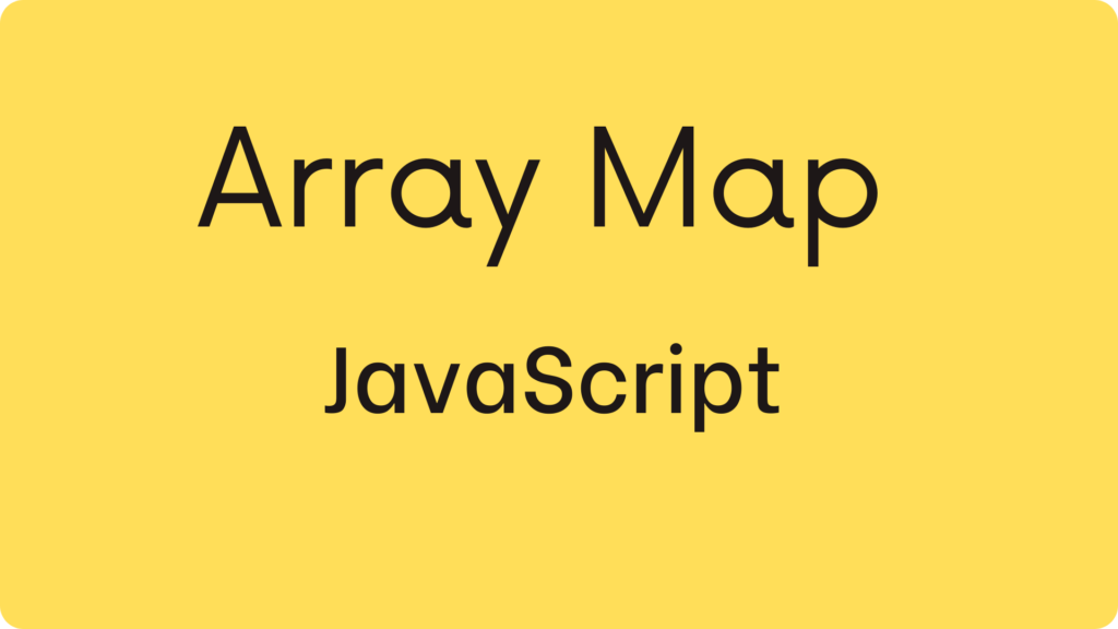Array map JavaScript